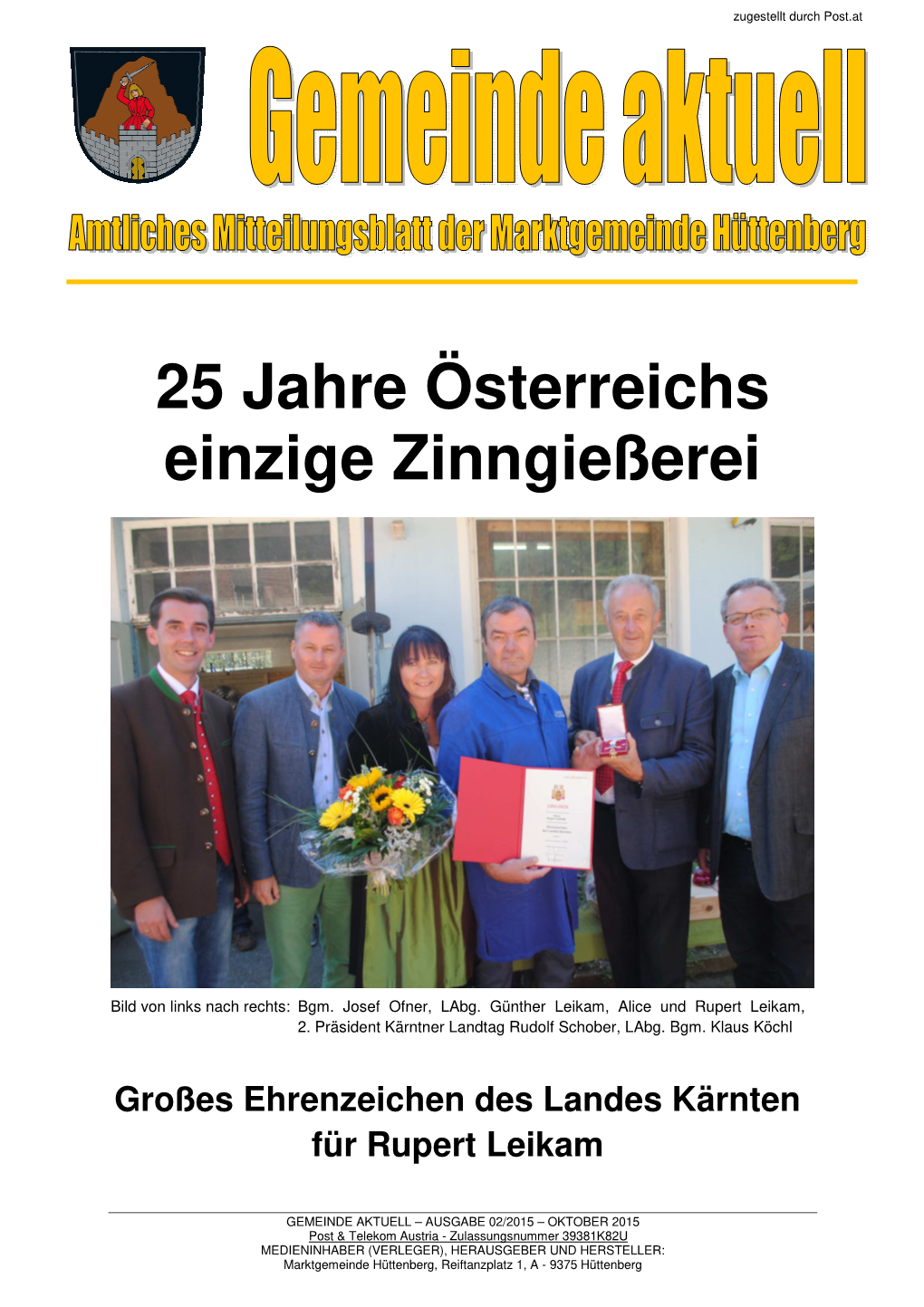 25 Jahre Österreichs Einzige Zinngießerei
