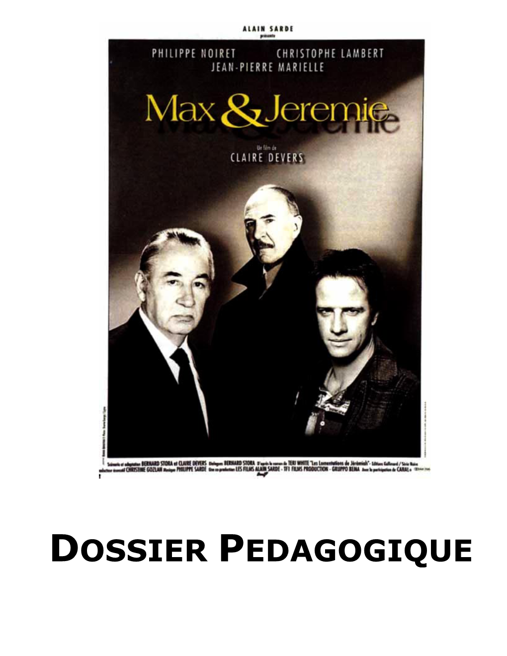 DOSSIER PEDAGOGIQUE Fiche Artistique