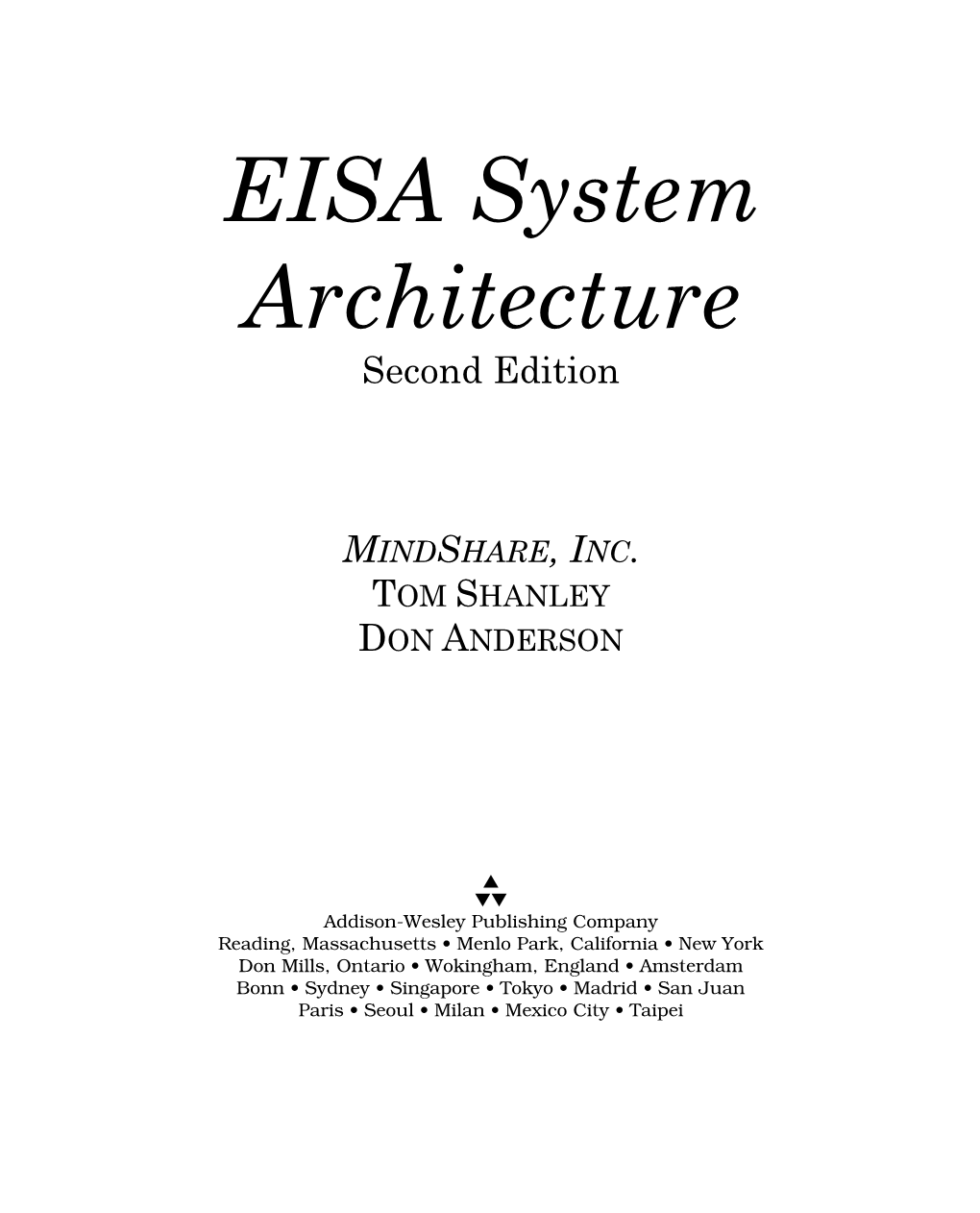 EISA System Architecture Second Edition