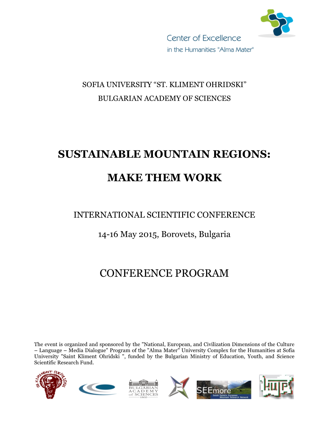 Sustainable Mountain Regions: Make Them Work