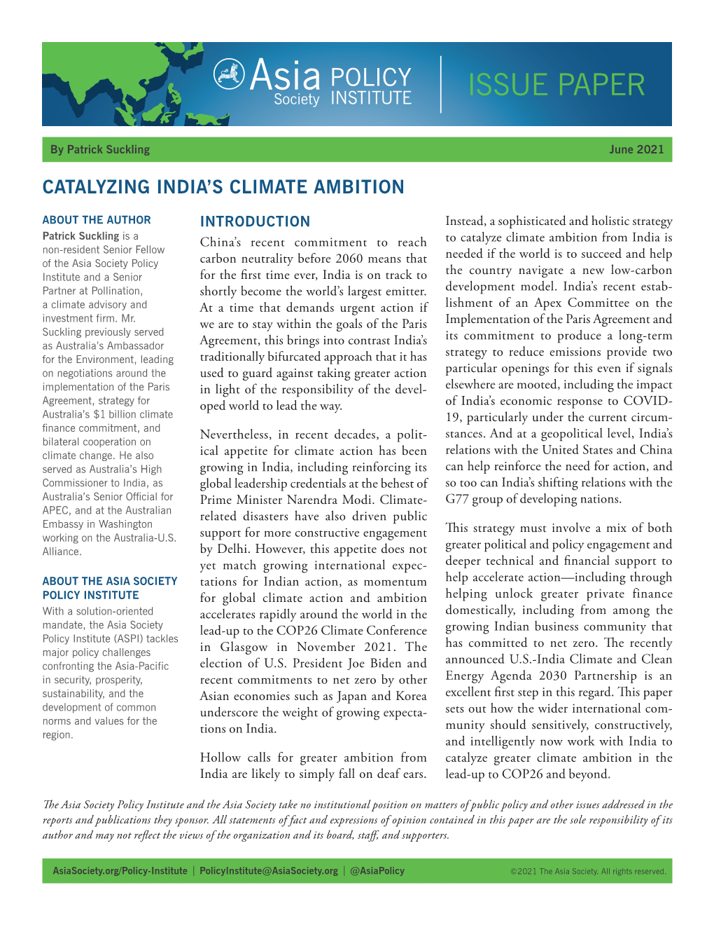 Catalyzing India's Climate Ambition