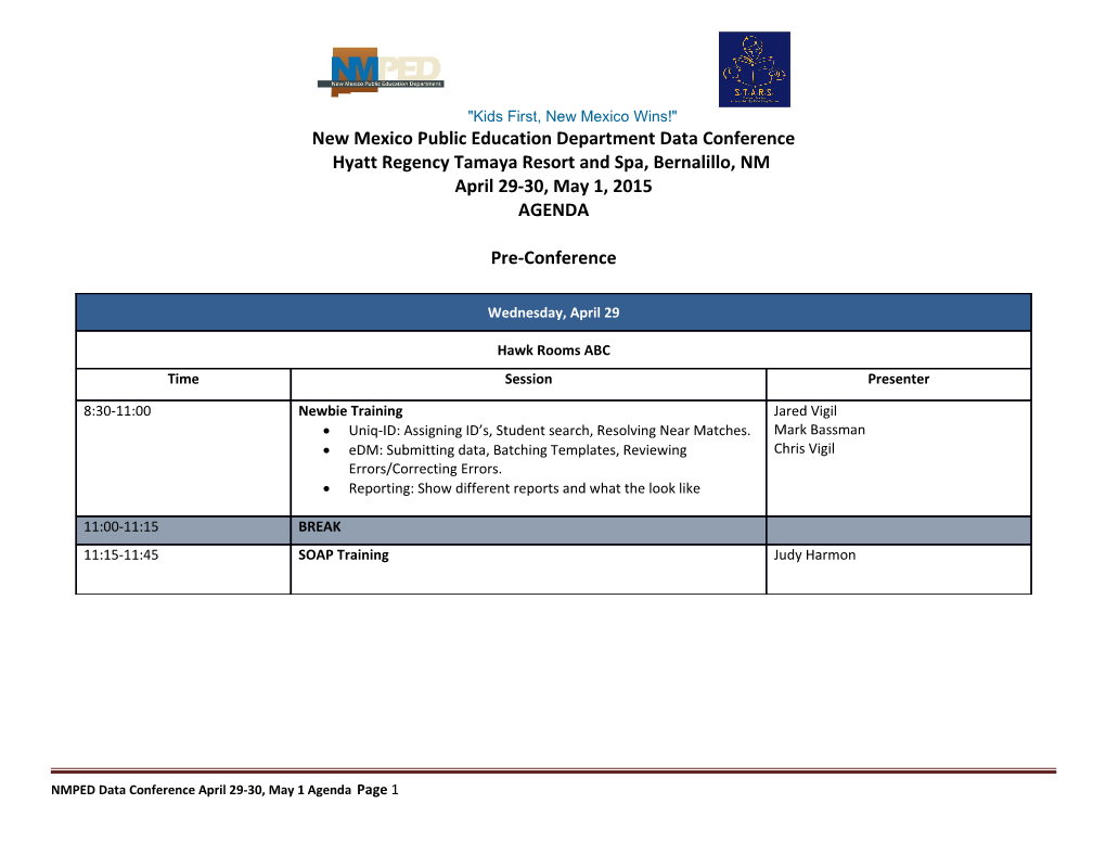 NMPED Data Conference SY2016 FINAL