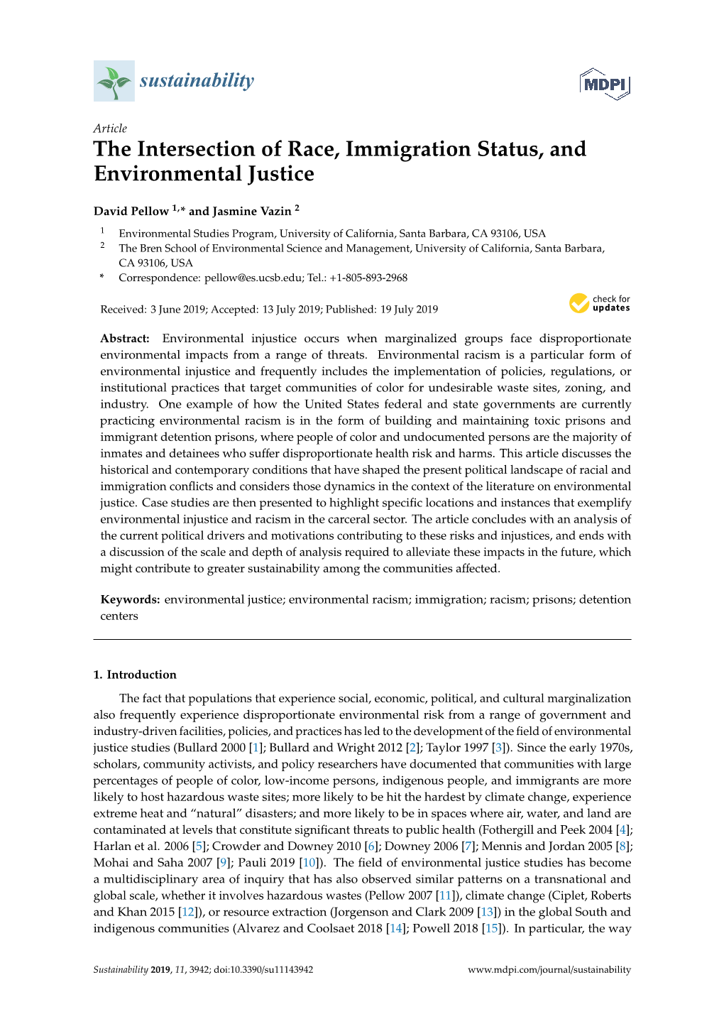 The Intersection of Race, Immigration Status, and Environmental Justice