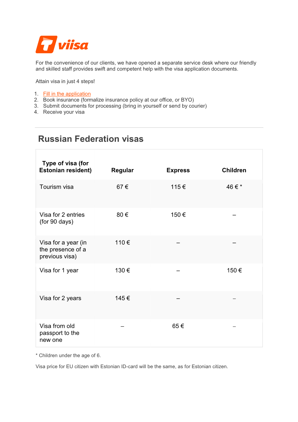 Russian Federation Visas