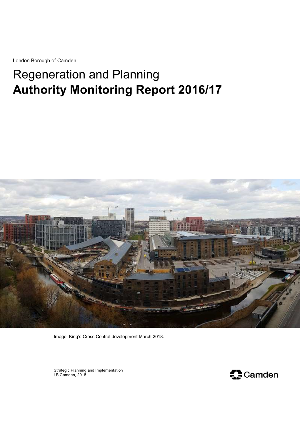 Regeneration and Planning Authority Monitoring Report 2016/17