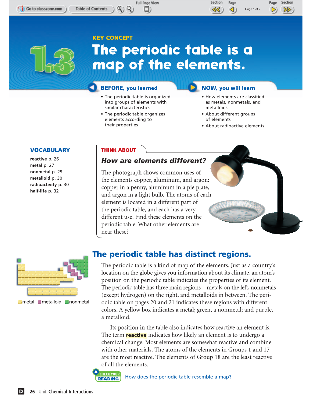 The Periodic Table Is a Map of the Elements