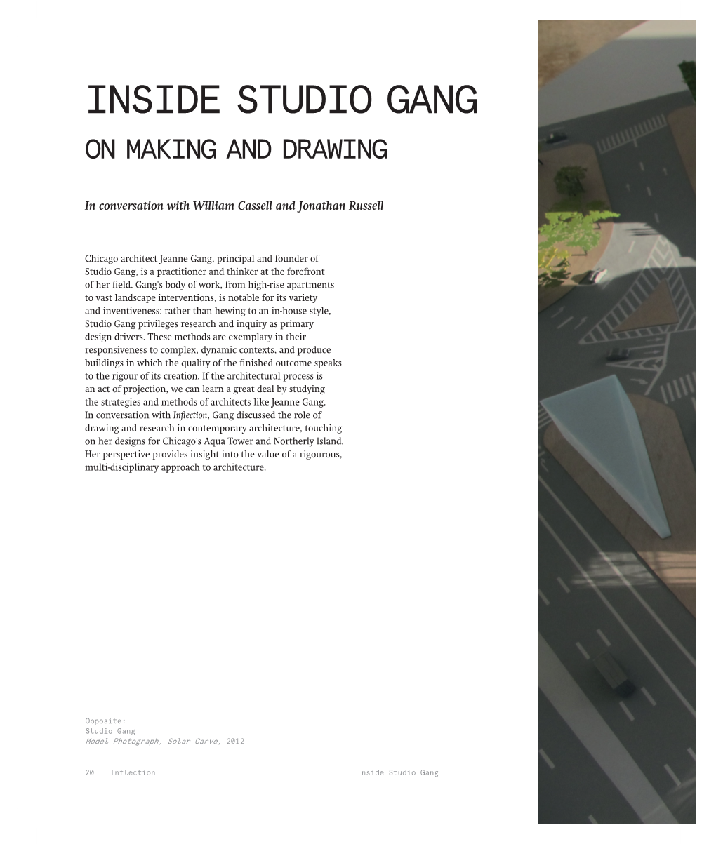 Inside Studio Gang on Making and Drawing