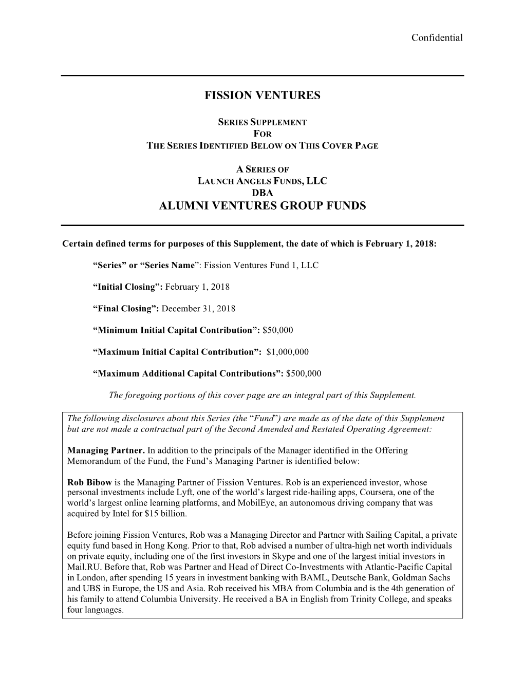 Fission Ventures Fund 1, LLC