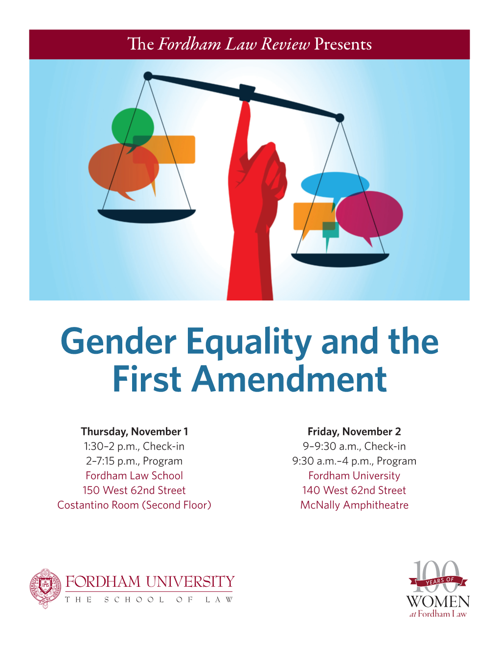 Gender Equality and the First Amendment