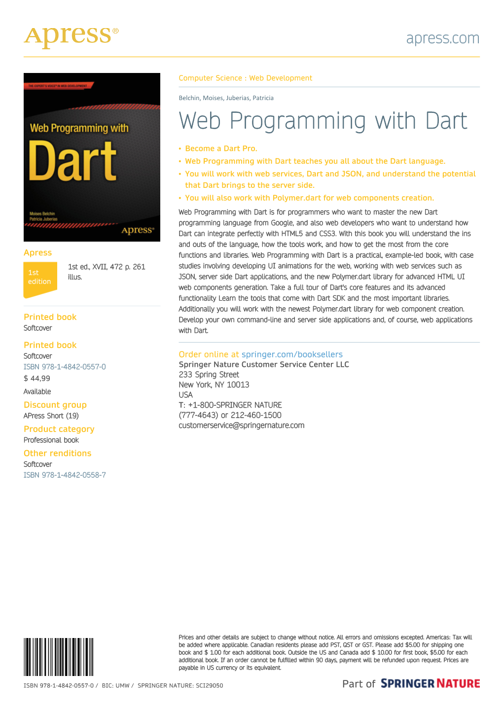 Web Programming with Dart