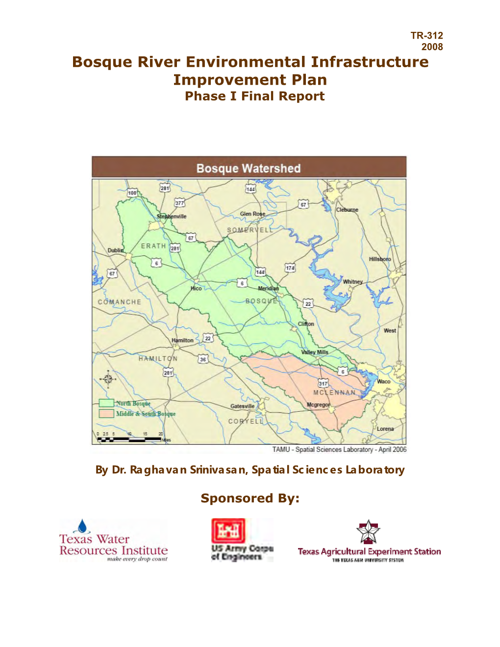 Bosque River Environmental Infrastructure Improvement Plan Phase I Final Report