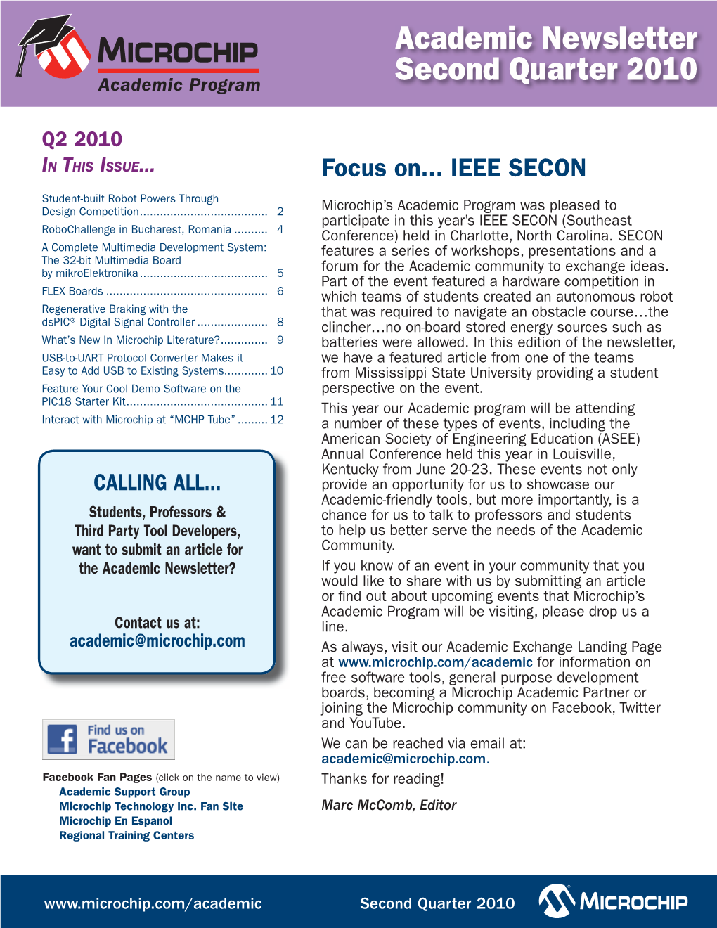 Academic Newsletter Second Quarter 2010