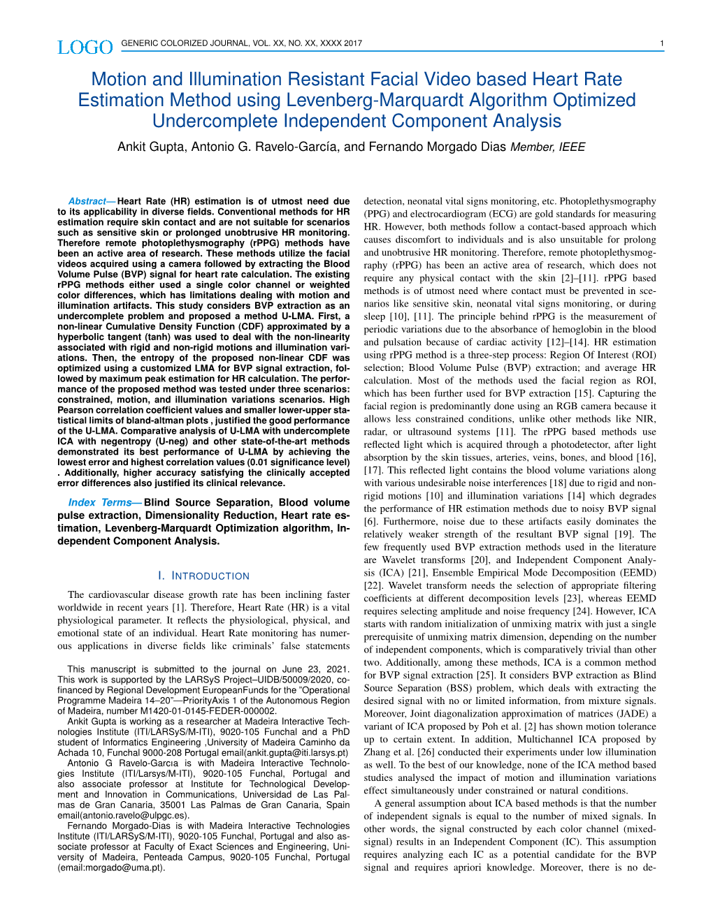 Motion and Illumination Resistant Facial Video Based Heart Rate