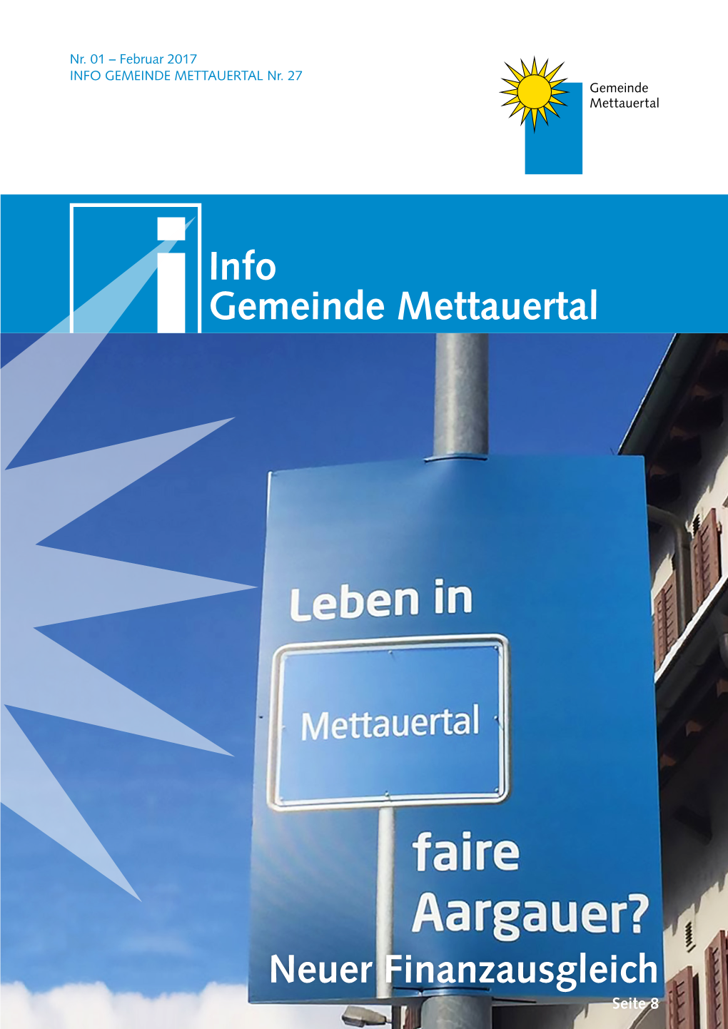 Info Gemeinde Mettauertal Neuer Finanzausgleich