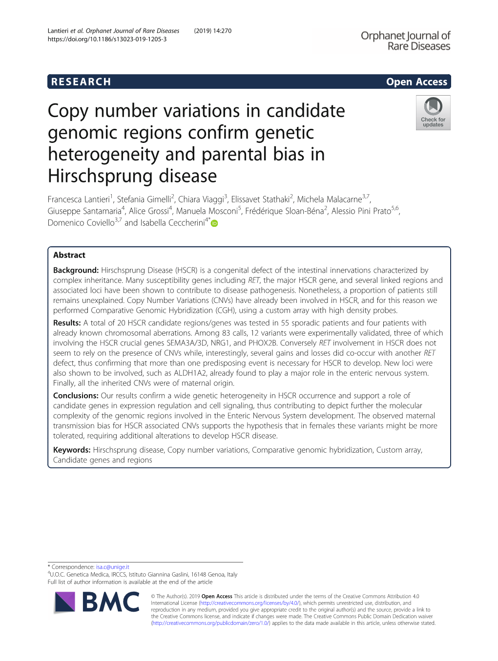 Copy Number Variations in Candidate Genomic Regions Confirm Genetic