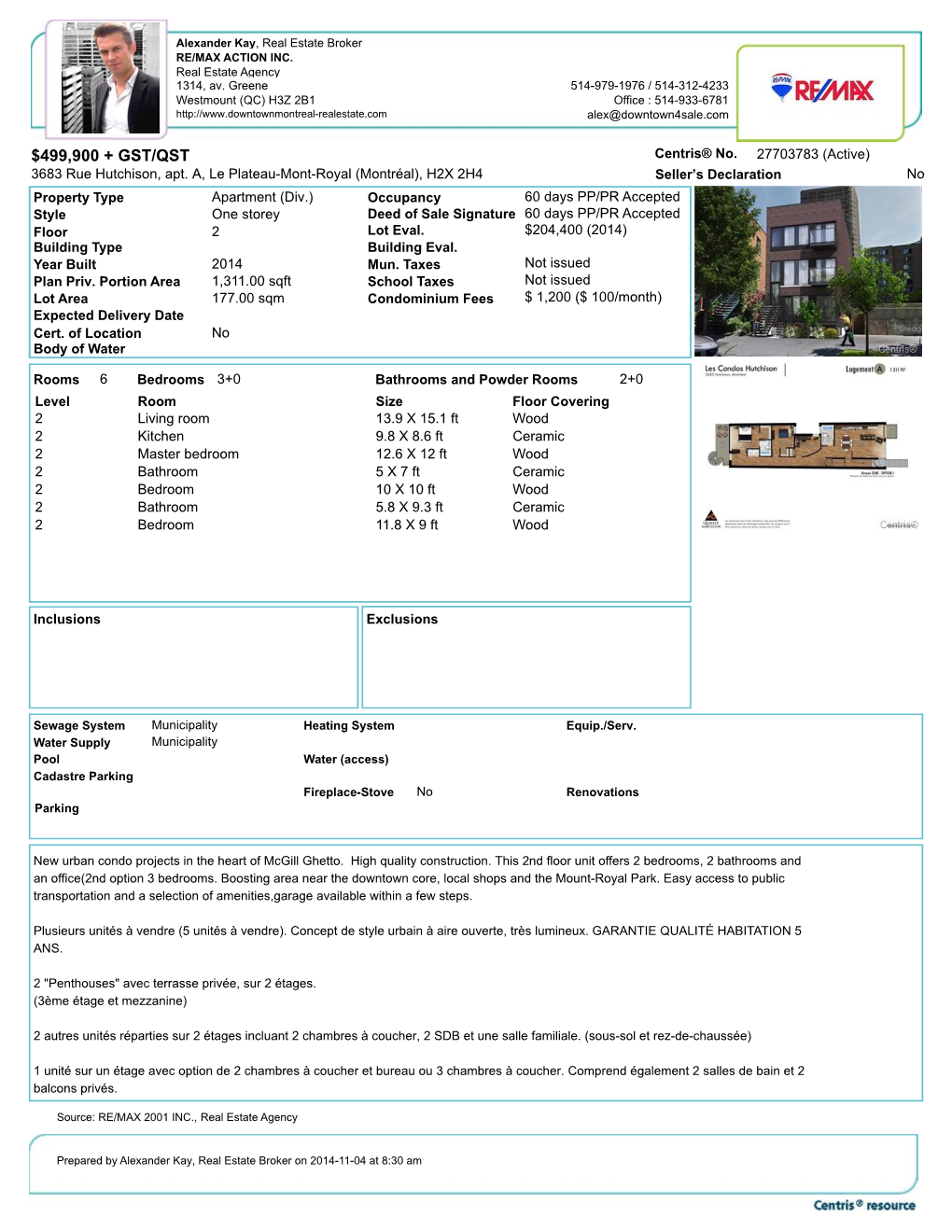 $450000 to $500000 Condos in Downtown Montreal for Sale.Pdf