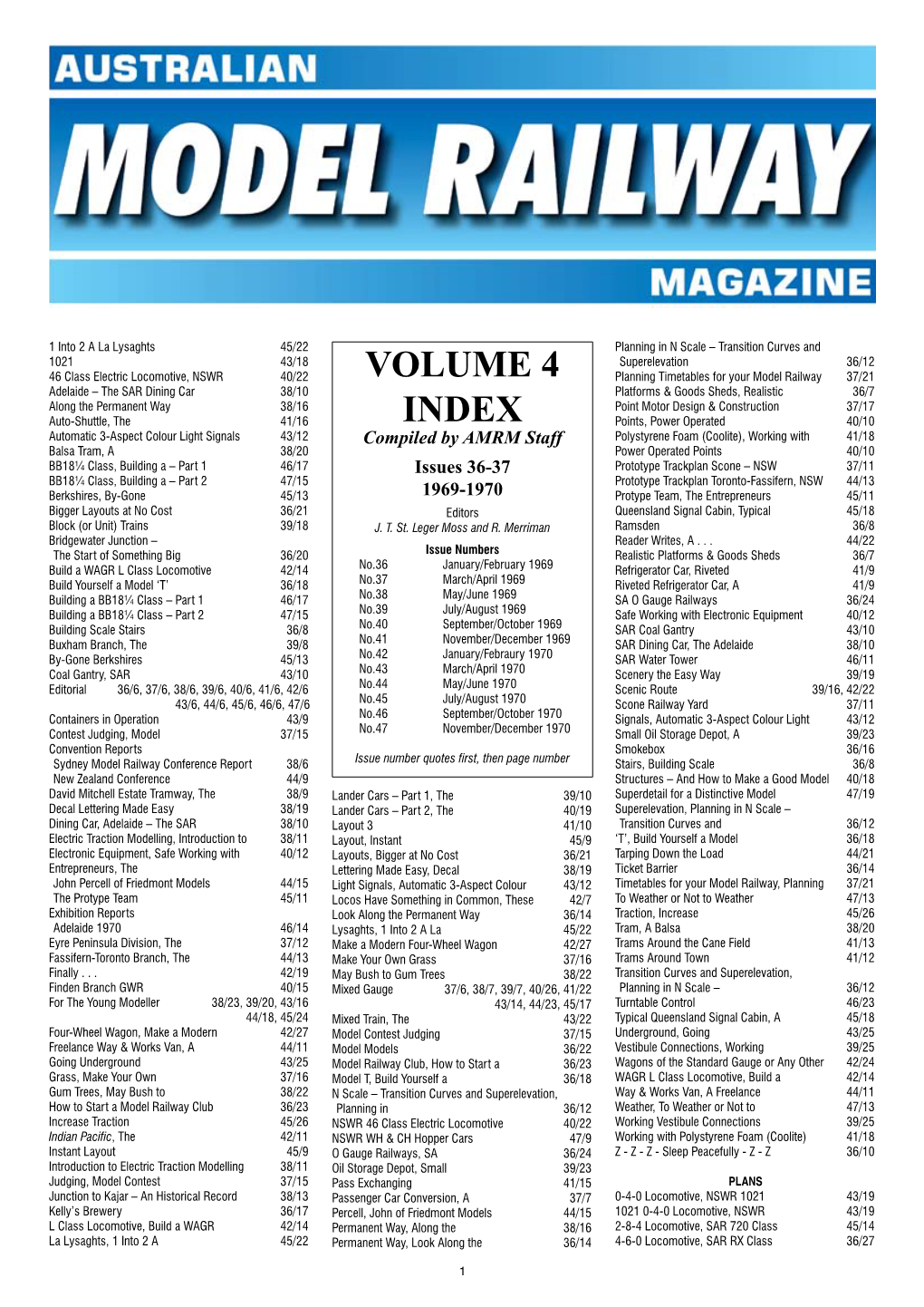 AMRM Index, Volume 4