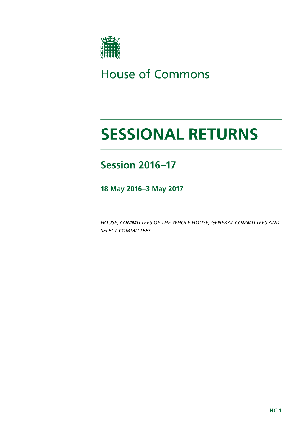 Sessional Returns