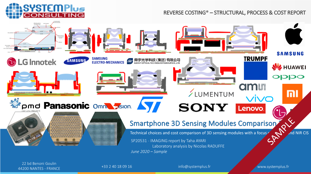 Smartphone 3D Sensing Modules Comparison 2020