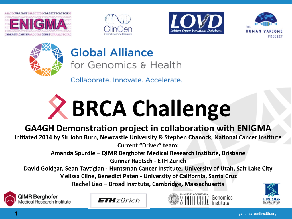 BRCA Challenge