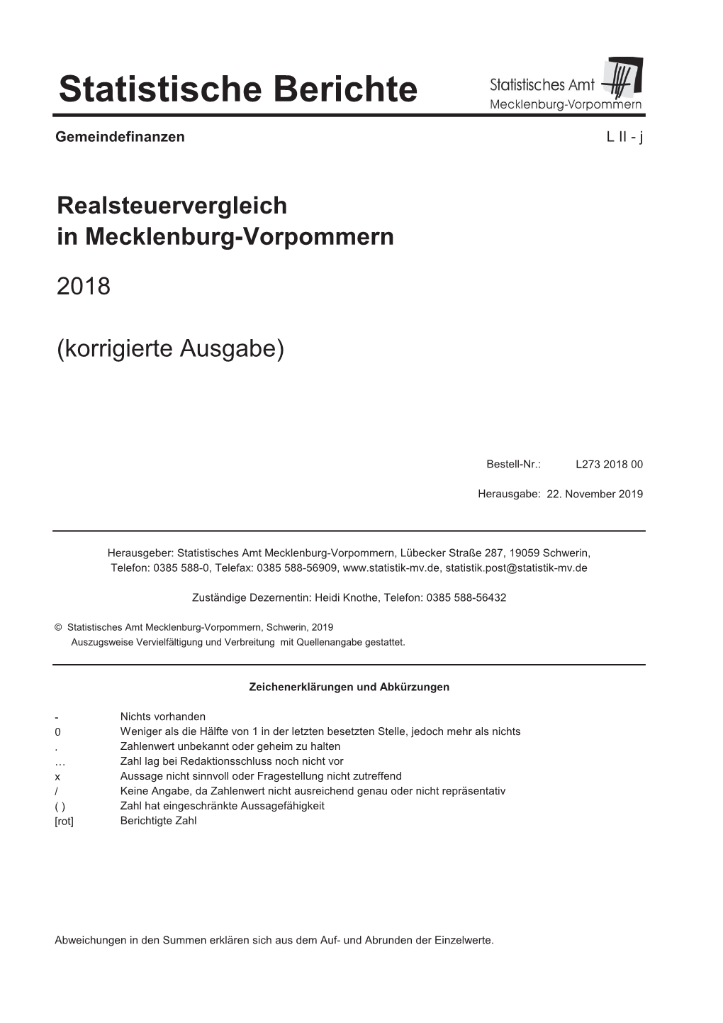 L273 Realsteuervergleich 2018