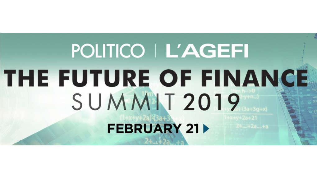 Politico's Future of Finance Summit