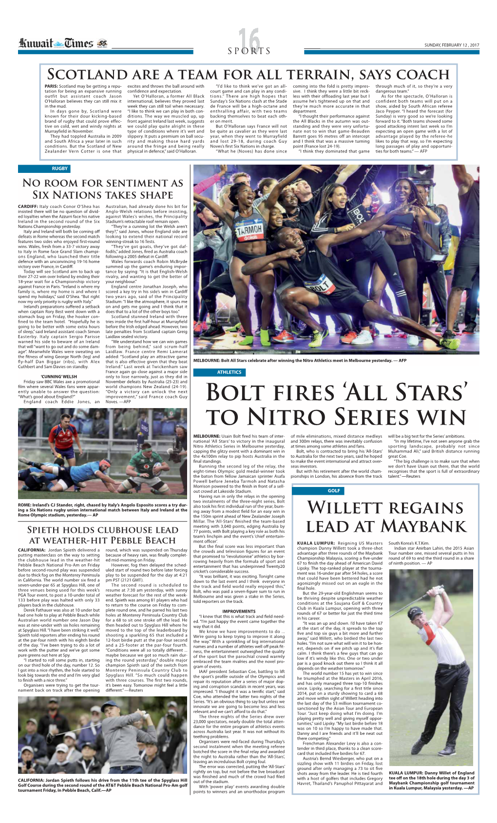 Bolt Fires ‘All Stars’ England Coach Eddie Jones, an Noves