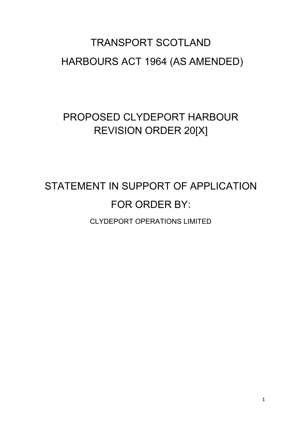 5. Statement of Support for Clydeport HRO 2021