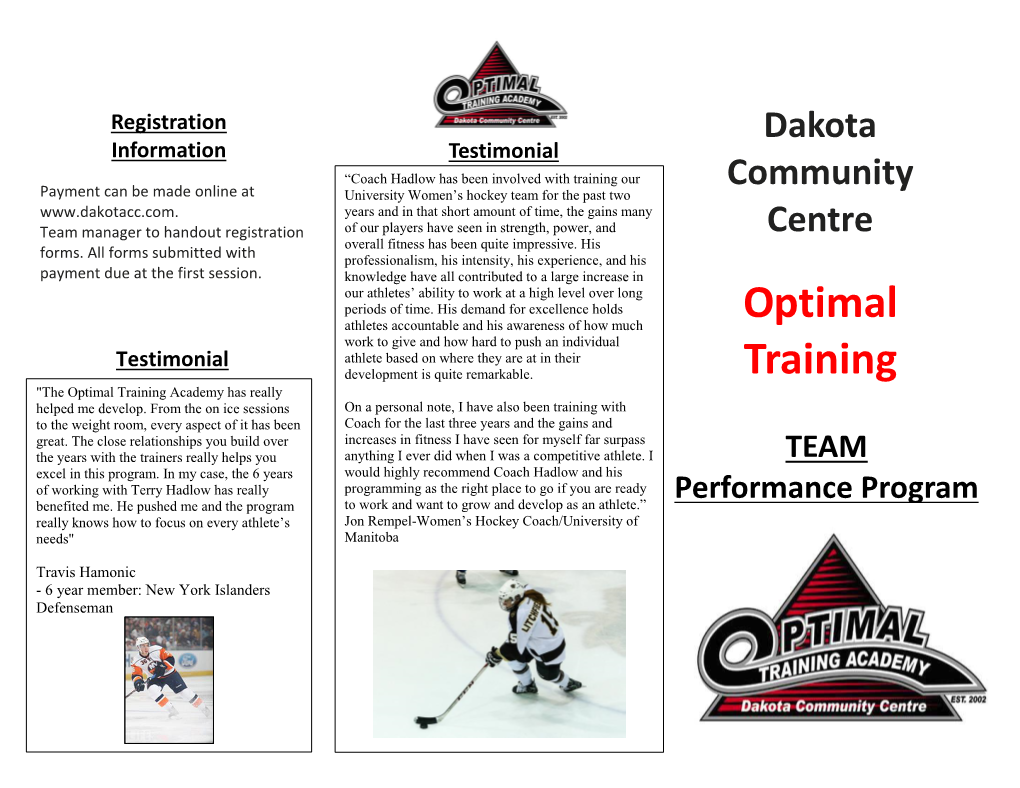 Optimal Training Academy Has Really Helped Me Develop