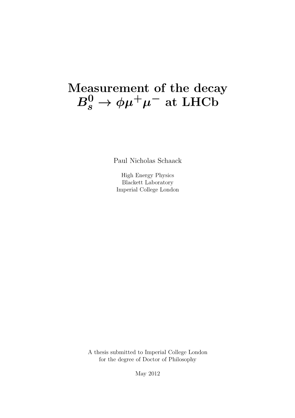 Measurement of the Decay Bs-&gt;Phimumu at Lhcb