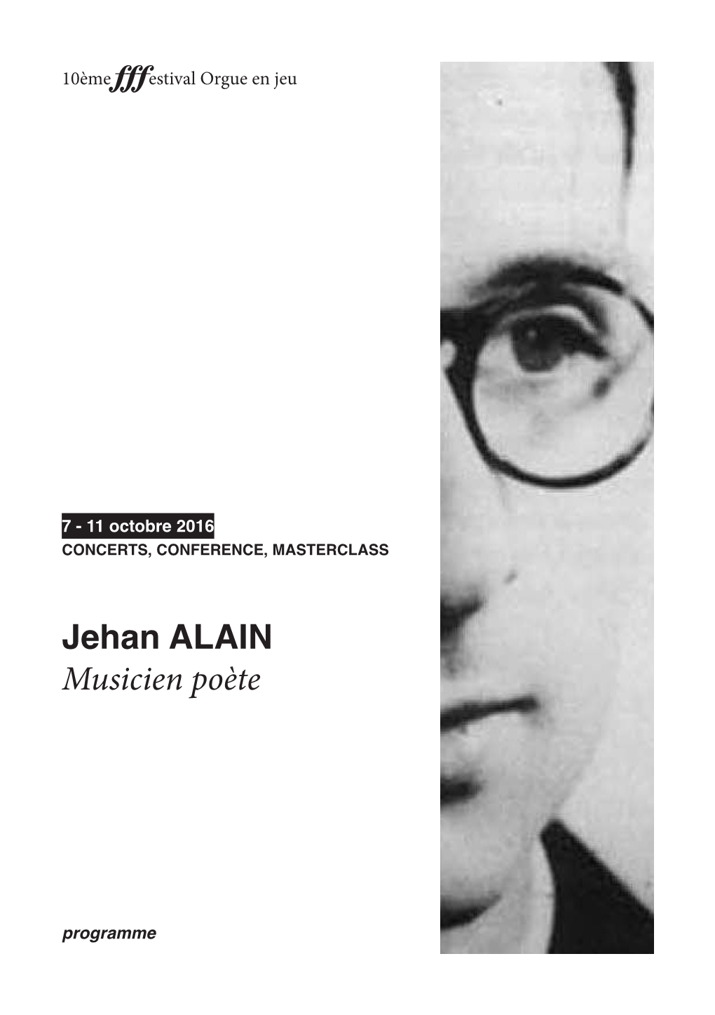 Jehan ALAIN Musicien Poète