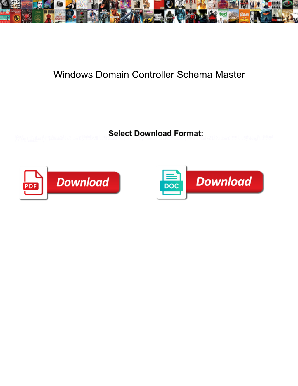 Windows Domain Controller Schema Master