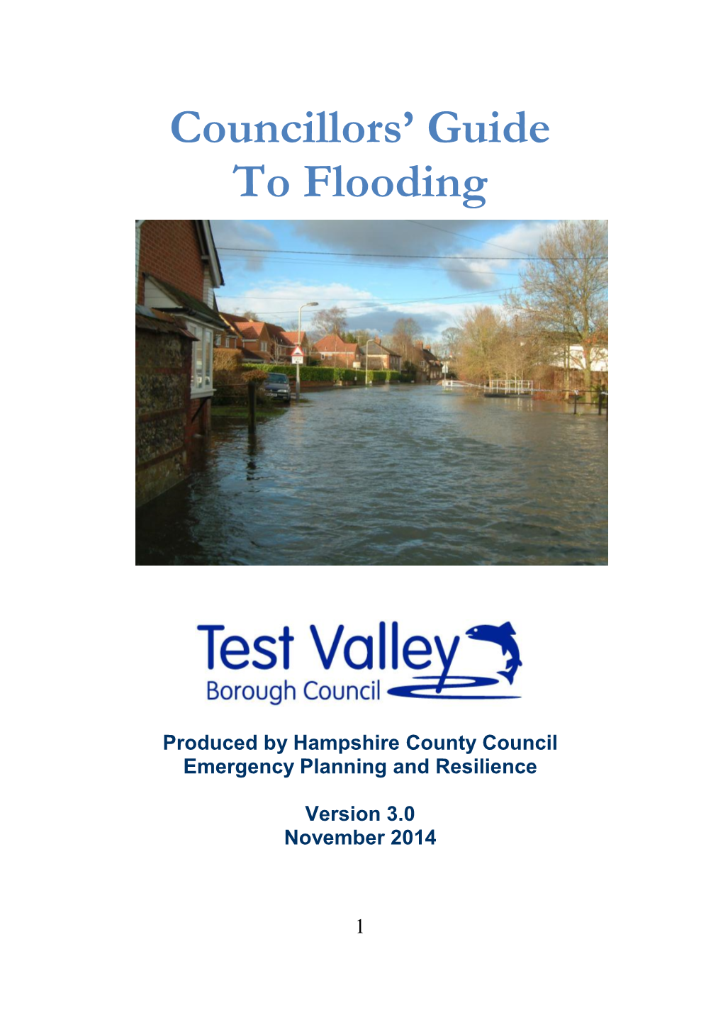 Councillors Guide to Flooding