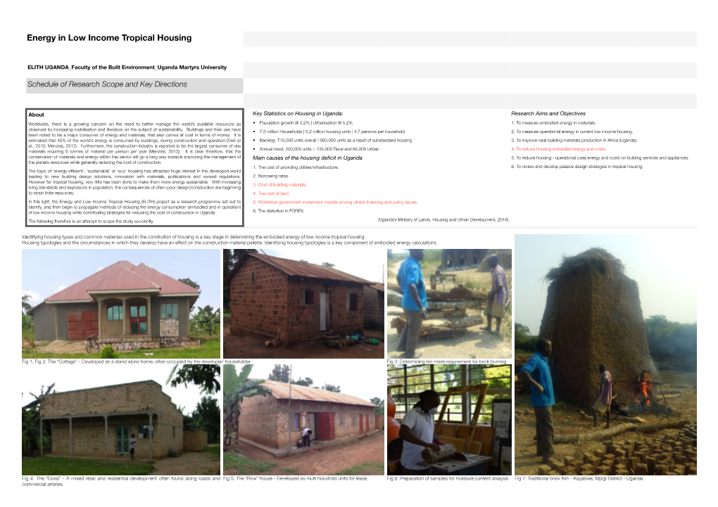 Energy in Low Income Tropical Housing