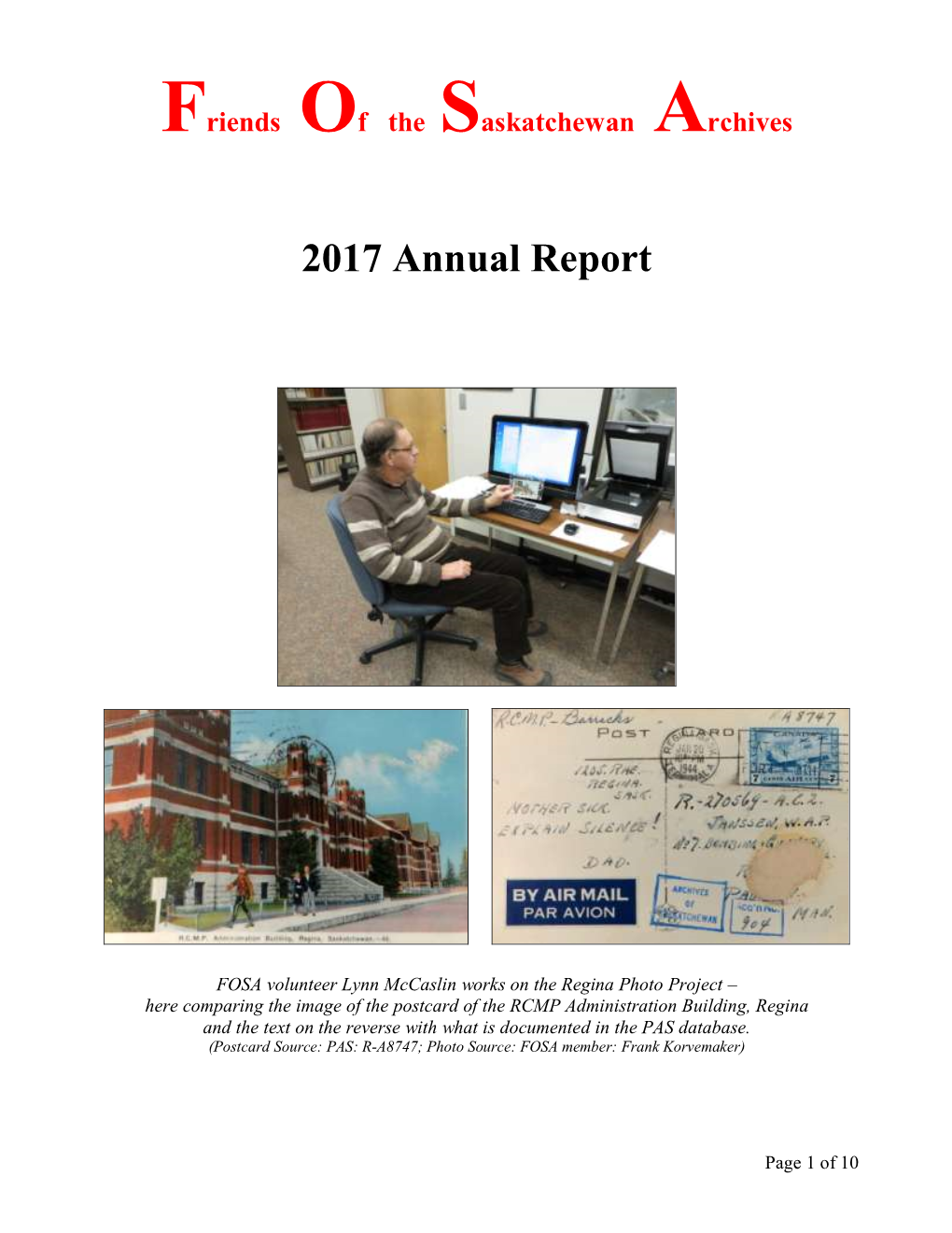 FOSA 2017 Annual Report