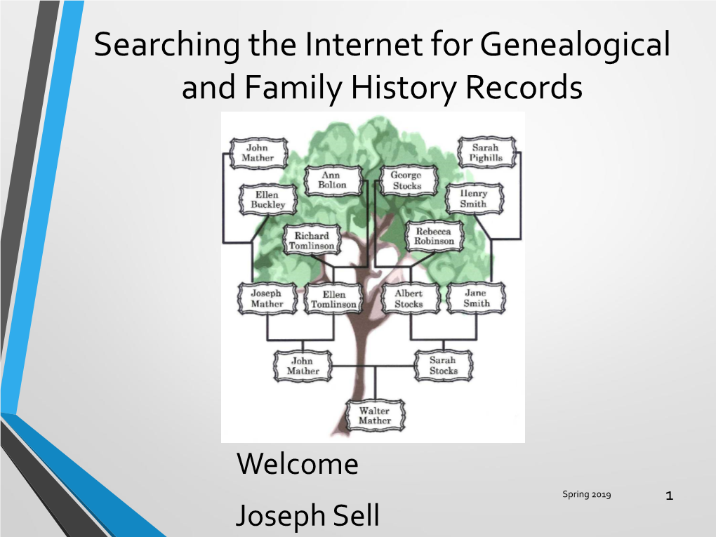 Searching the Internet for Genealogical and Family History Records