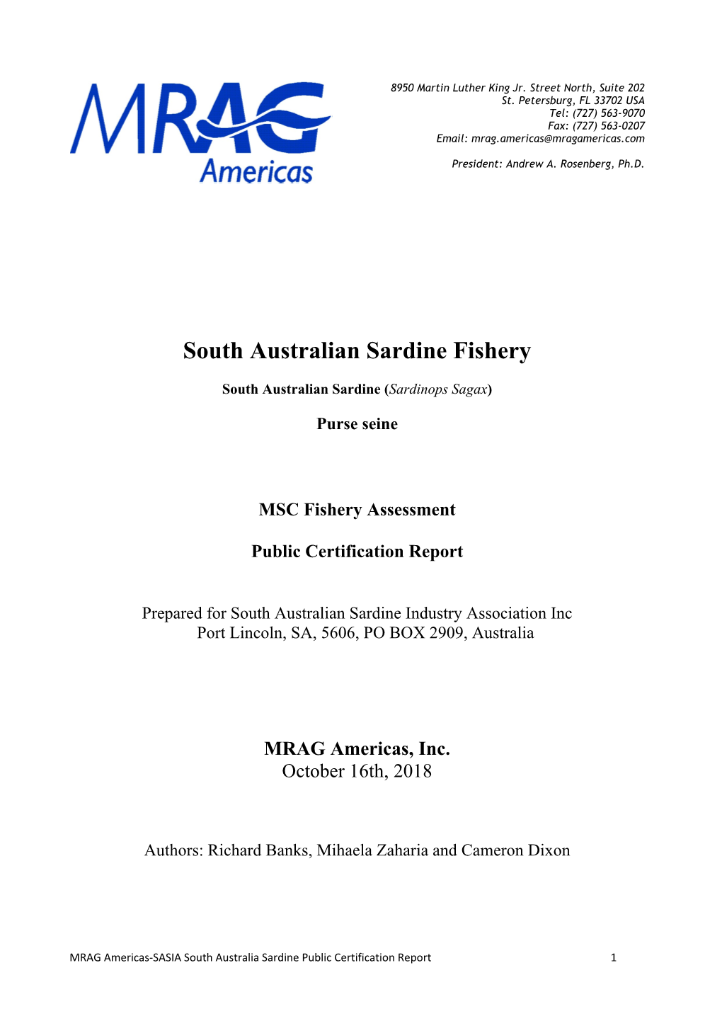 South Australian Sardine Fishery