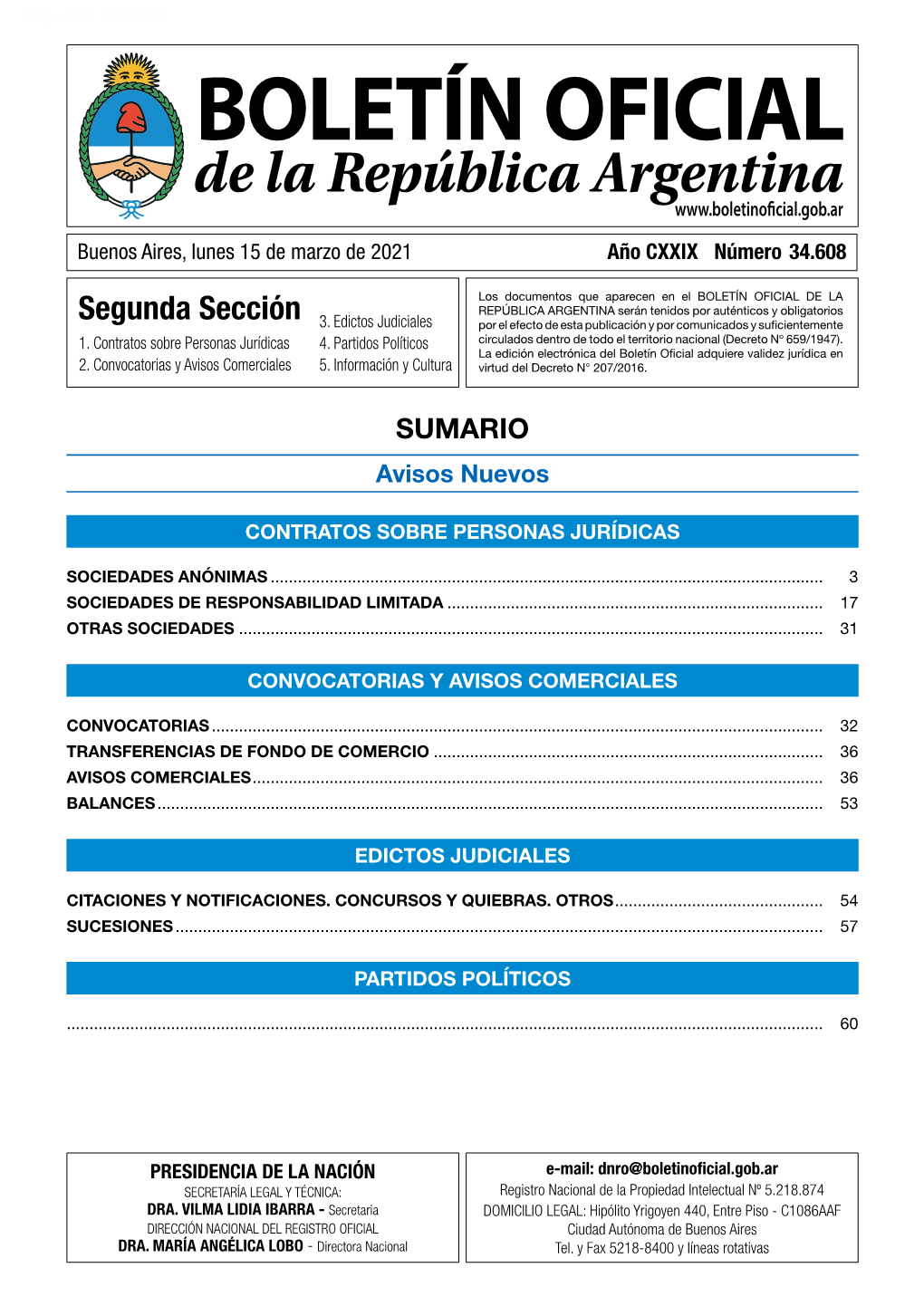 Segunda Sección