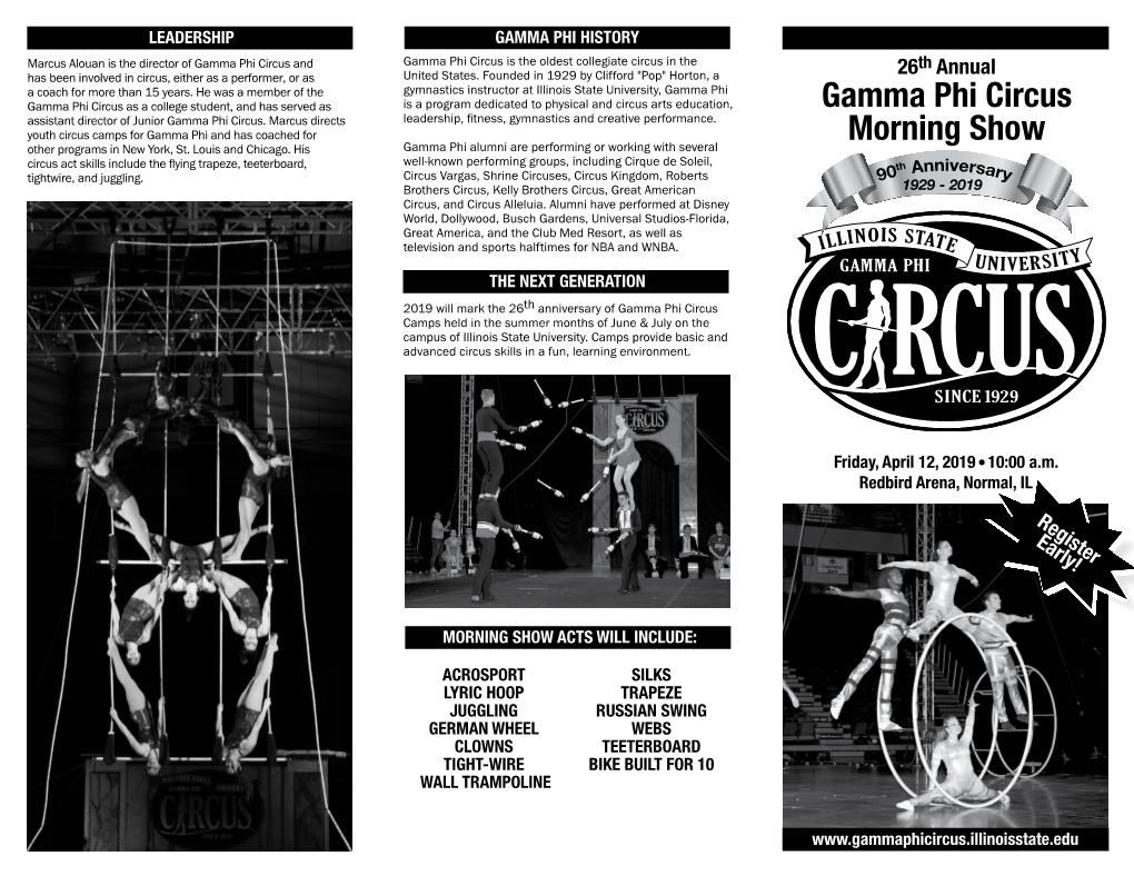 Gamma Phi Circus Morning Show C.B