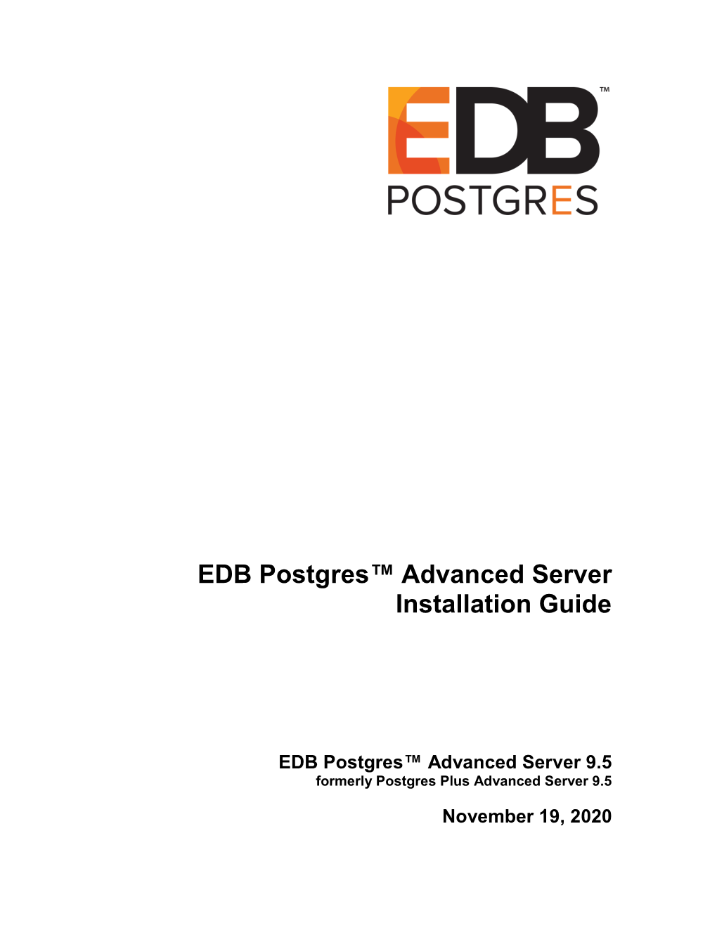 EDB Postgres Advanced Server Installation Guide