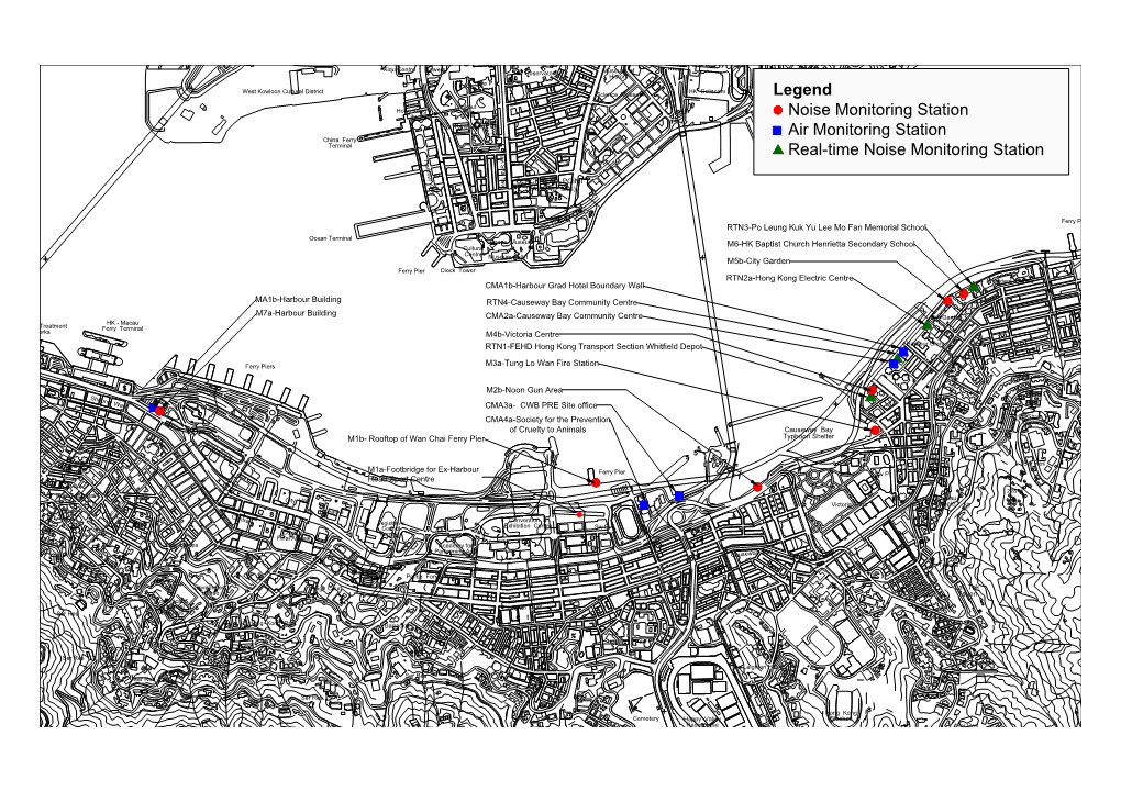 Legend Noise Monitoring Station Air Monitoring Station Real-Time