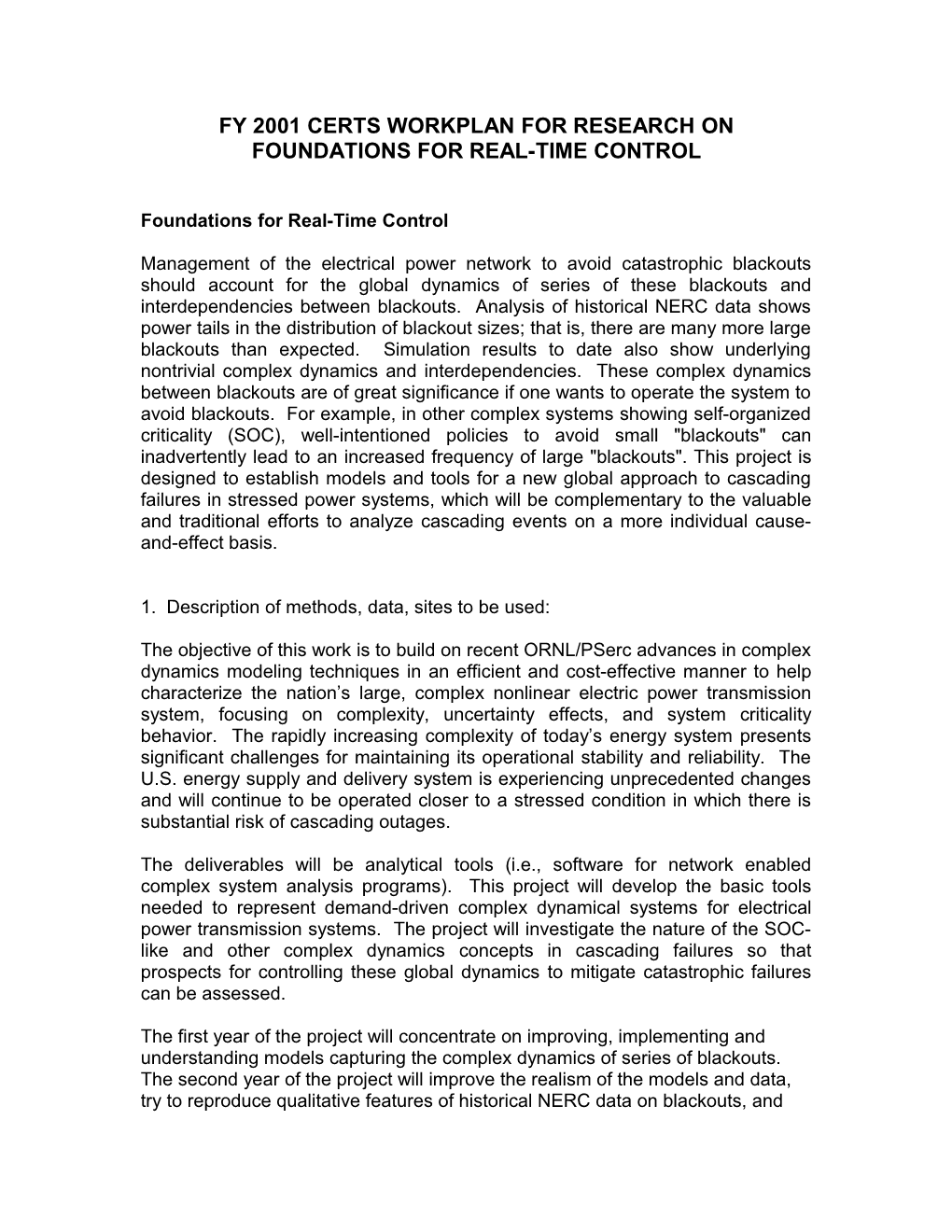 Models and Tools for a New Global Approach to Cascading Failures in Stressed Power Systems