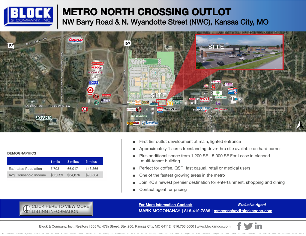METRO NORTH CROSSING OUTLOT NW Barry Road & N
