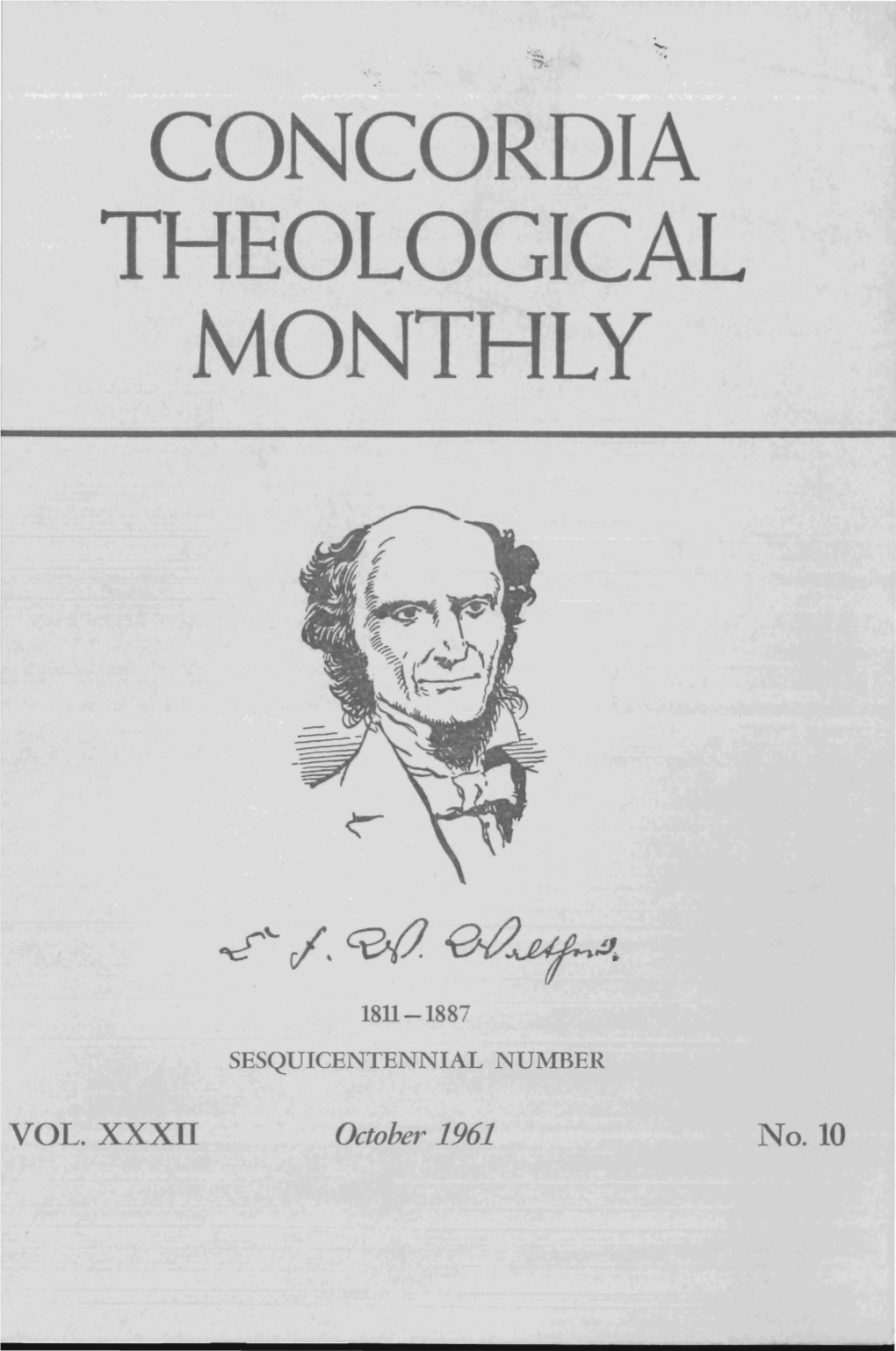 Concordia Theological Monthly