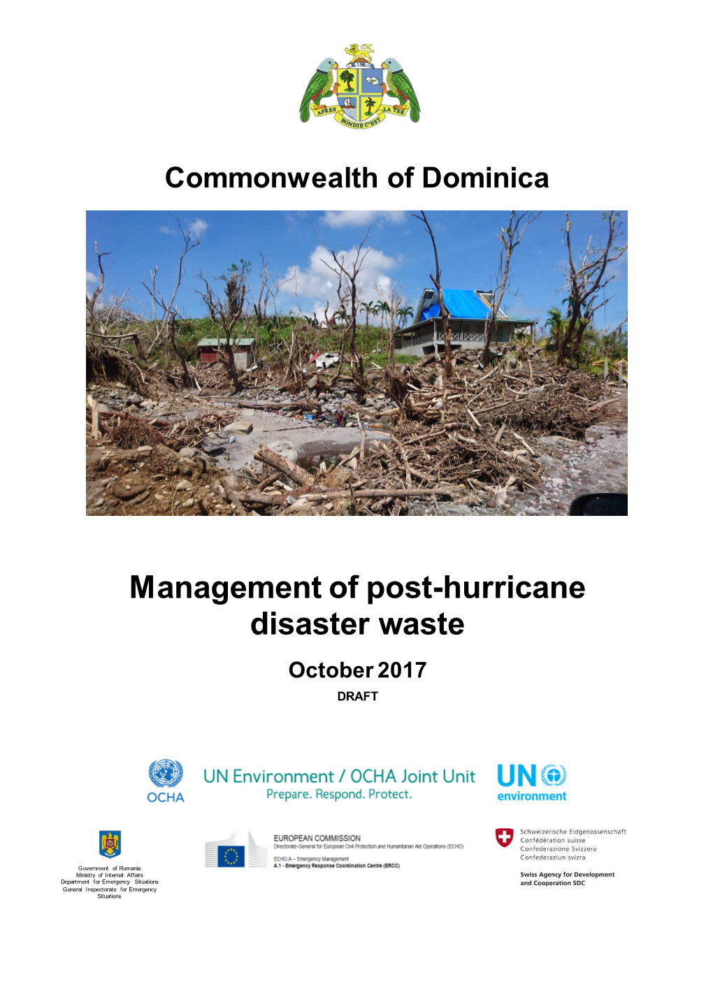 Dominica Disaster Waste Management Disaster Waste