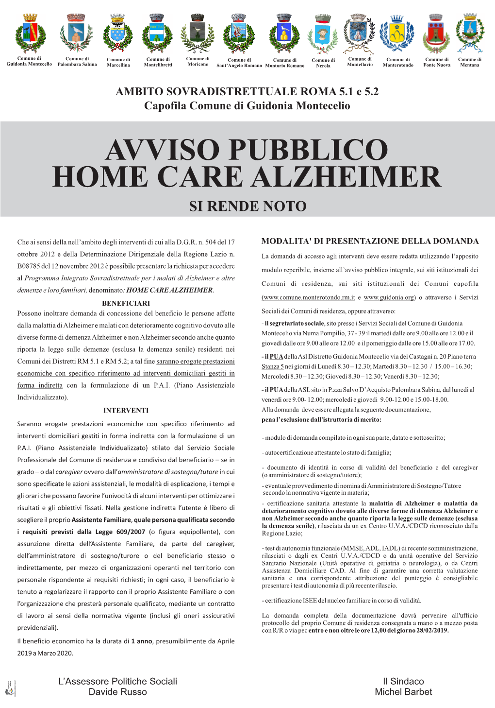 70X100 COMUNE DI GUIDONIA HOME CARE ALZHEIMER.Cdr