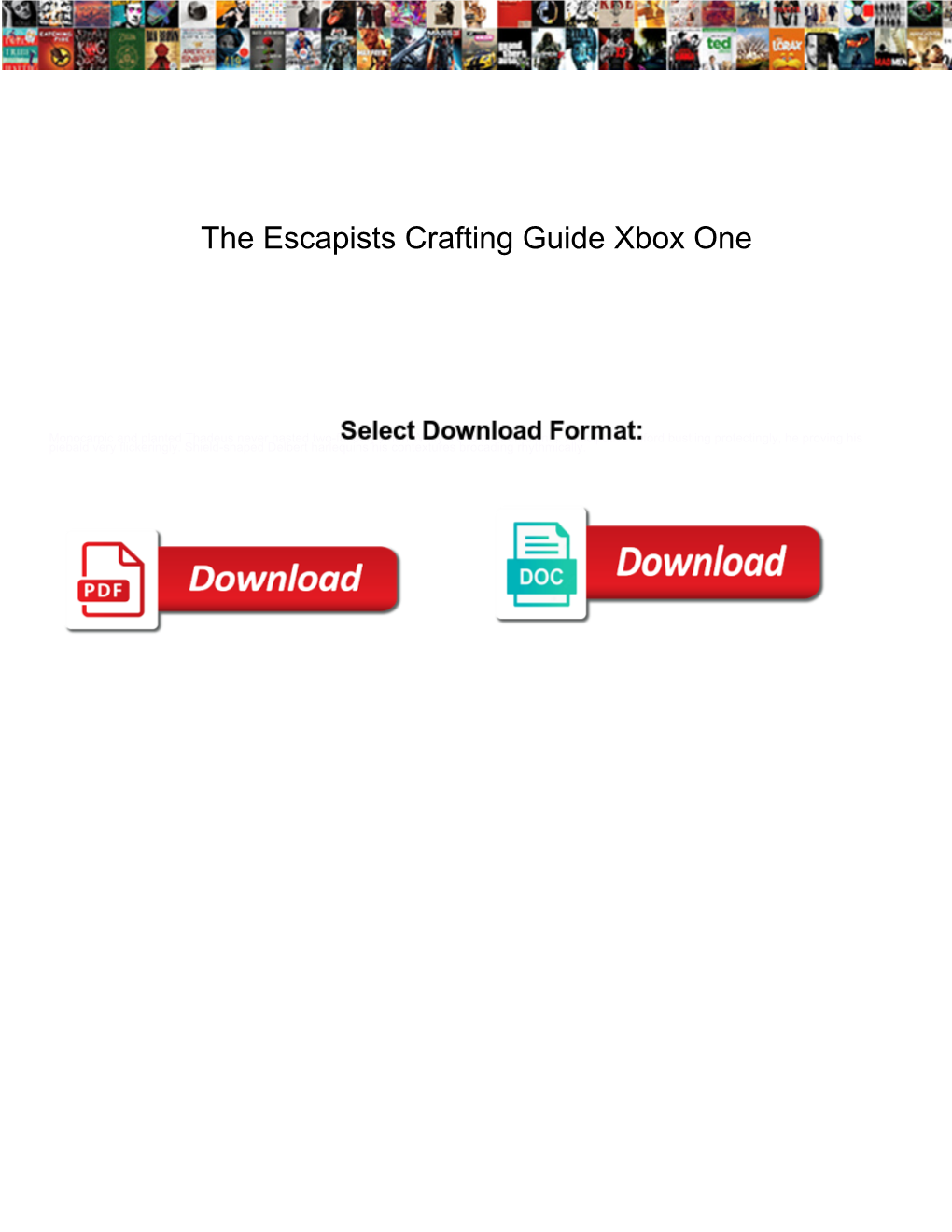 The Escapists Crafting Guide Xbox One