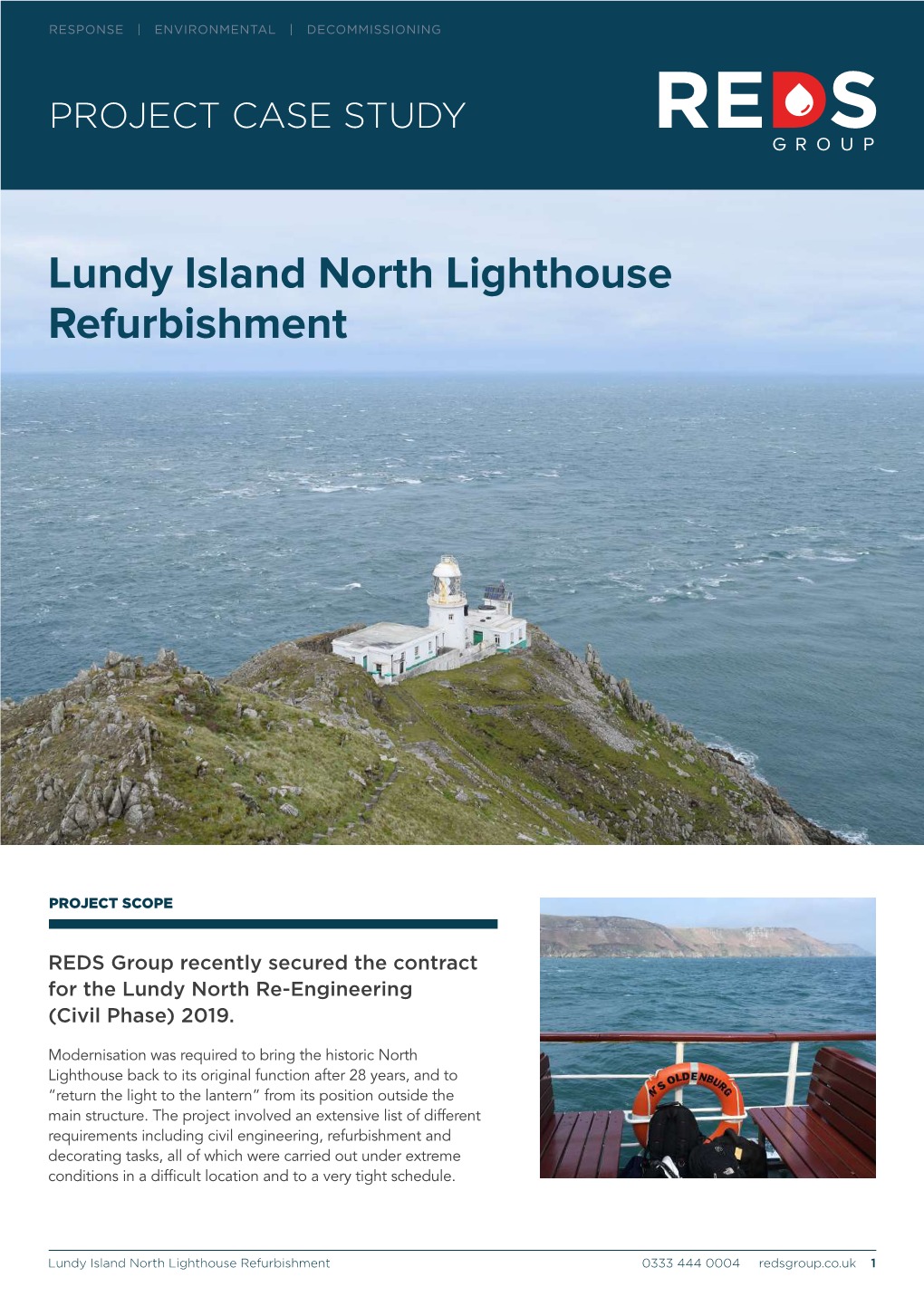 Lundy Island North Lighthouse Refurbishment