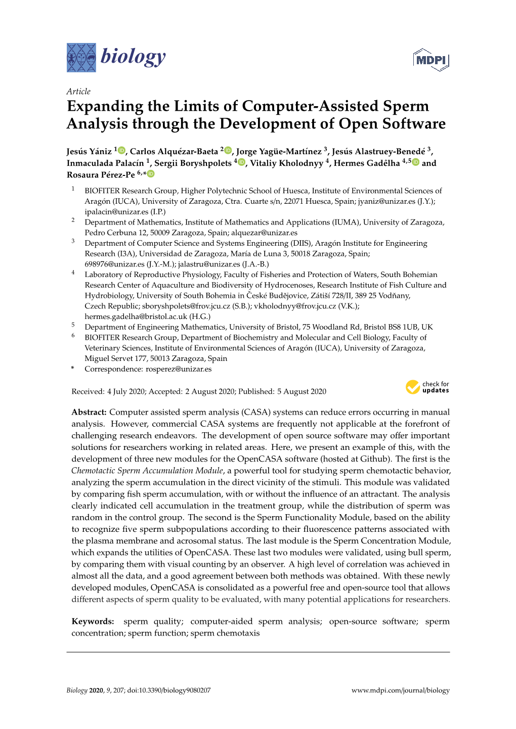 Expanding the Limits of Computer-Assisted Sperm Analysis Through the Development of Open Software