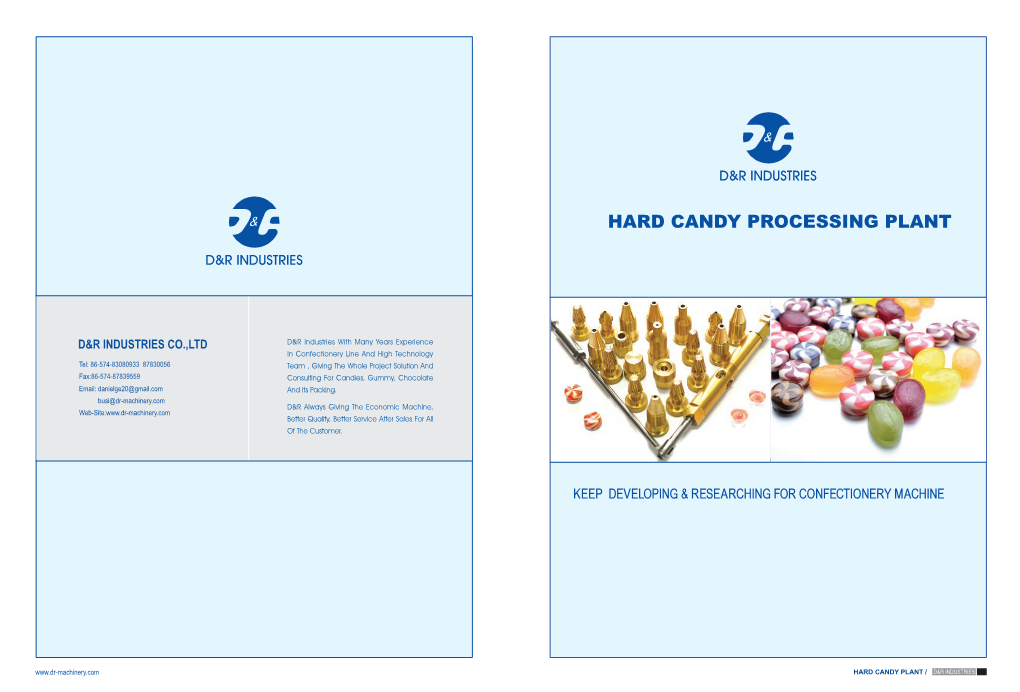 Hard Candy Processing Plant